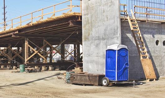 well-maintained portable toilets, a must-have for any busy job site